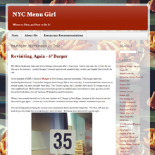 NYC Menu Girl review